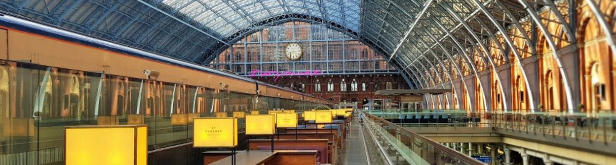 When taking a Eurostar arrive early at St Pancras International and indulge yourself