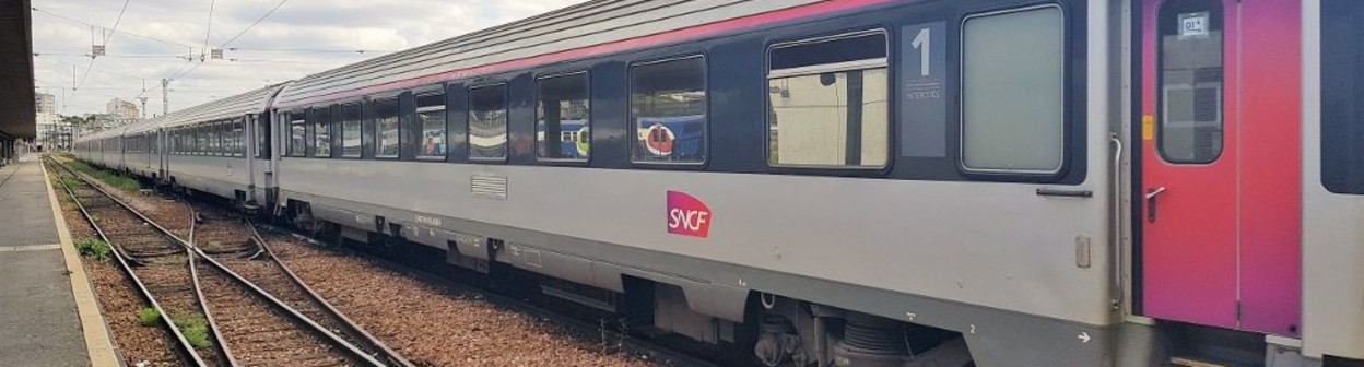 Exterior of a refurbished SNCF Intercités train