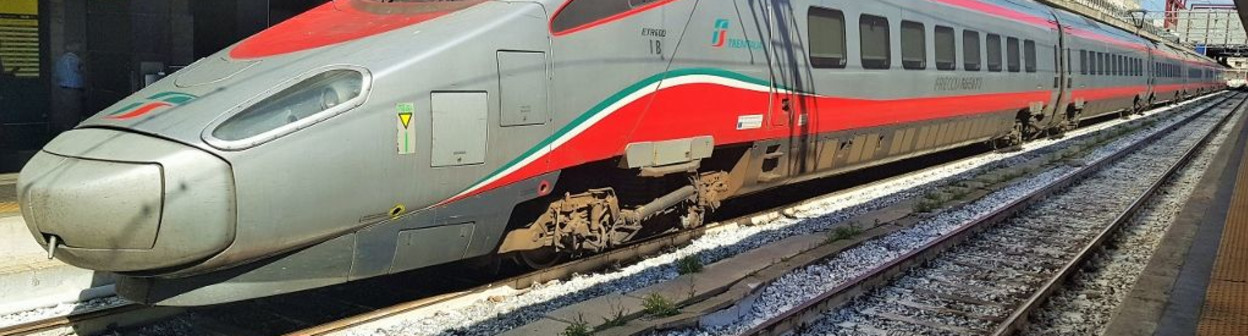 An ETR 600 train used on Frecciargento train services on routes north of Rome
