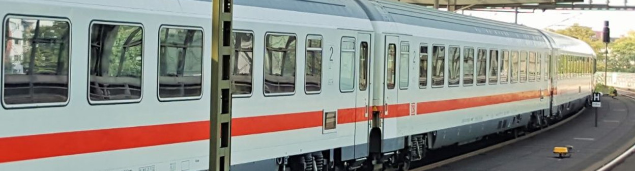 An IC train to Amsterdam at Berlin Hbf