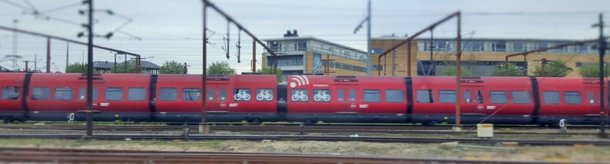 Exterior view of an S-Tog train