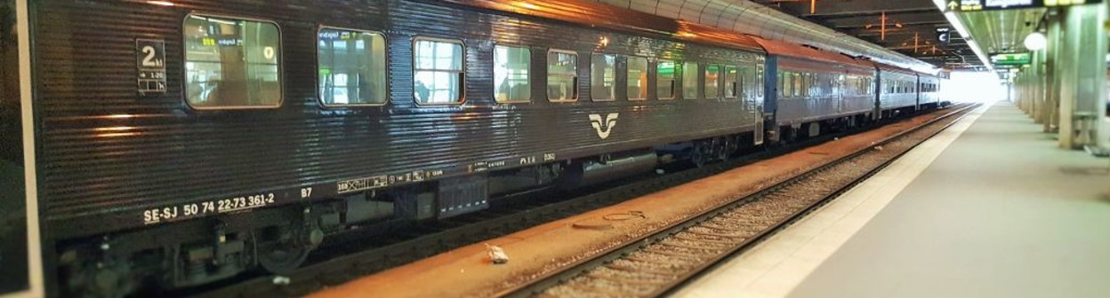 A SJ InterCity train at Stockholm Central station