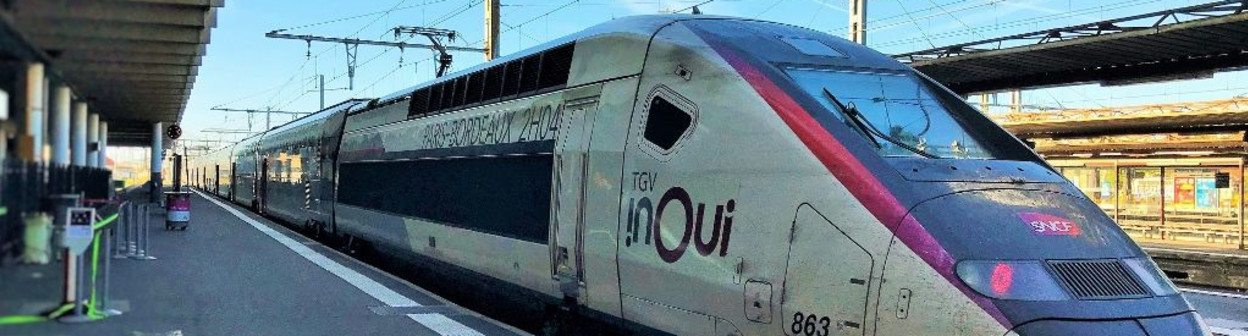 A TGV Océane train has arrived in Toulouse