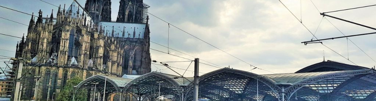 ICE and Thalys trains await departure from Koln/Cologne