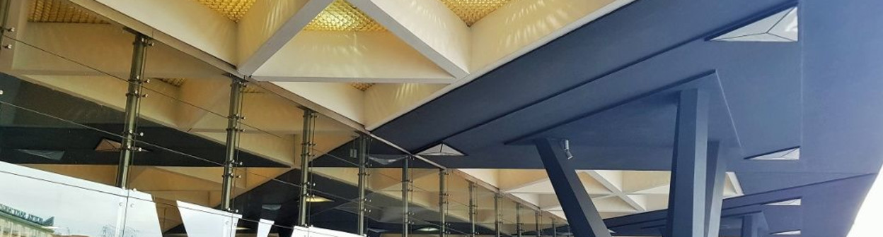 The main street entrance to Napoli Centrale station, by the taxi rank