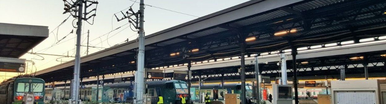 The Ovest station concourse at Bologna Centrale train station