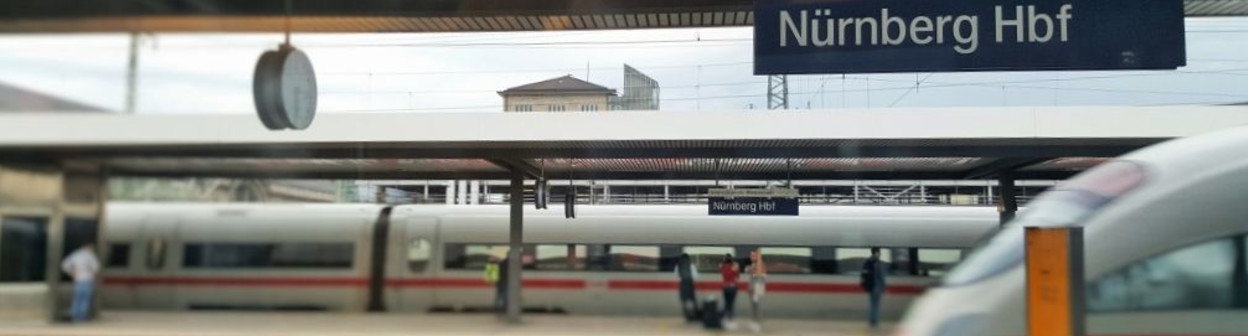 ICE trains arrive at Nürnberg Hbf