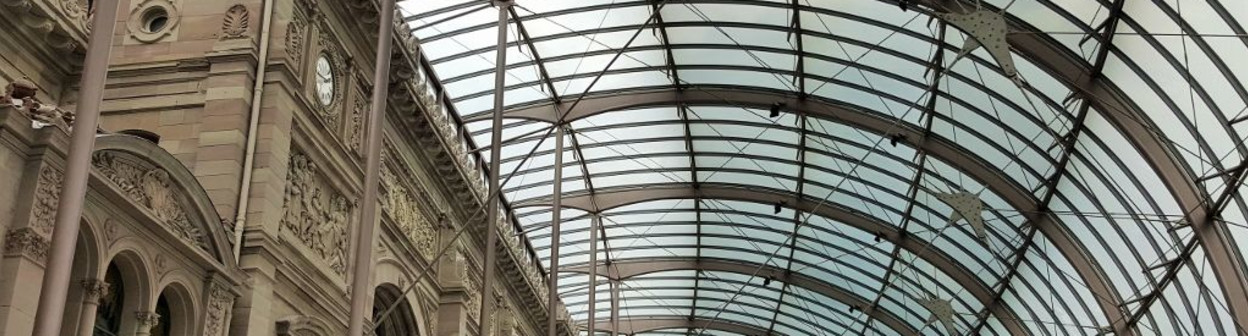 The extended concourse at Gare Strasbourg that houses the access down to tram lines A and D