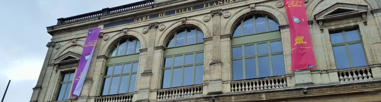 The elegant frontage at Lille Flandres station