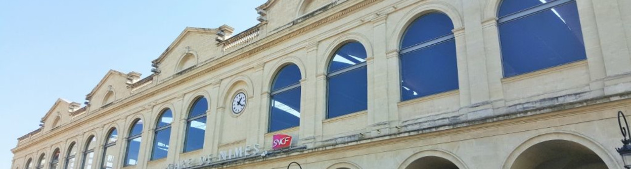 Nimes station viewed from Avenue Feuchéres