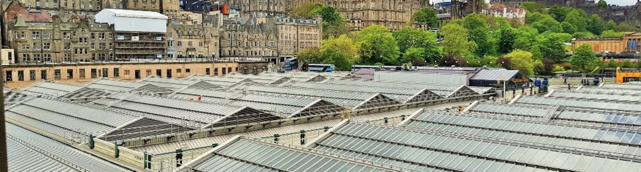 Waverley station is located in the valley between Princess Street and the Old Town