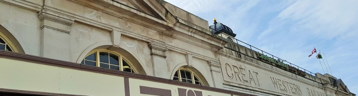 The main north side entrance to Cardiff Central