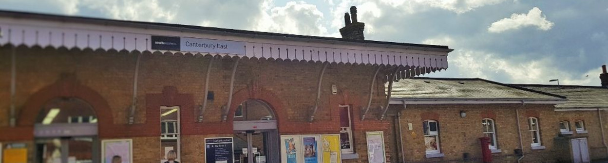 The main entrance to Canterbury East is on platform 2