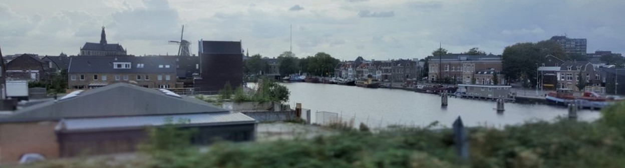 Crossing the canal at Haarlem
