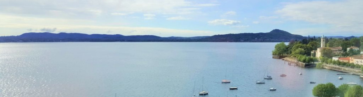 The view of Lake Maggiore