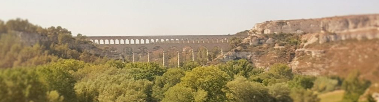 Between Avignon and Marseille on the right