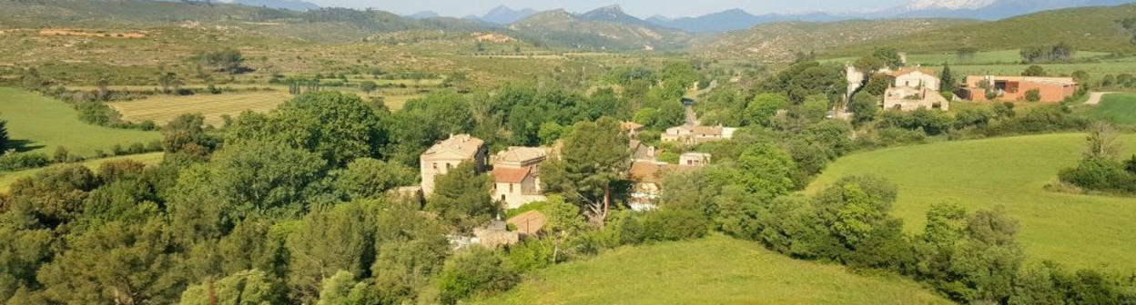 The view from the high speed line north of Figueres