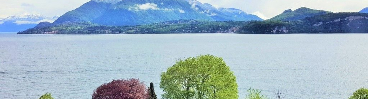 Looking left over Lake Maggiore before arriving in Stresa