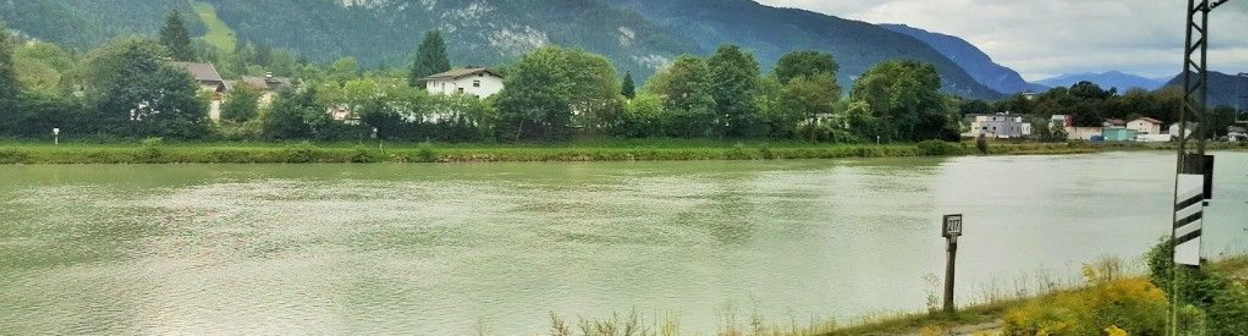 Passing by the River Inn near Kufstein station