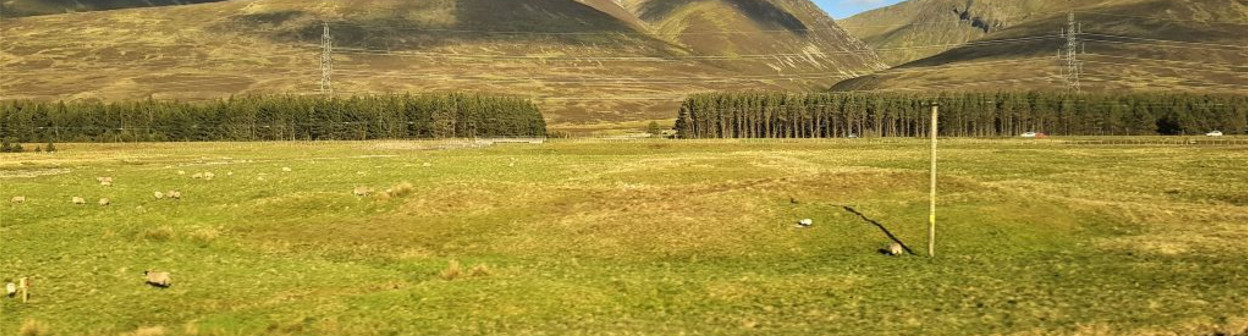 Near the highest point on the UK main line rail network