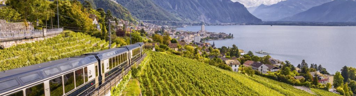The Golden Pass Express is direct between Montreux and Interlaken