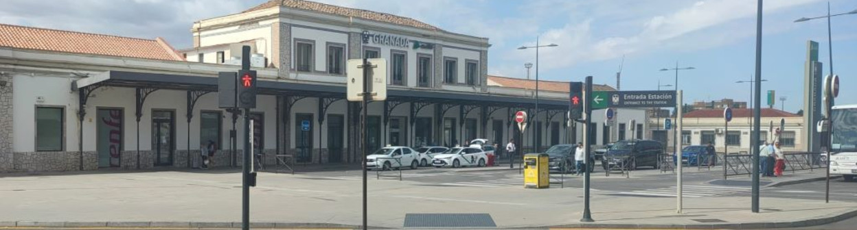 The rail station in Granada