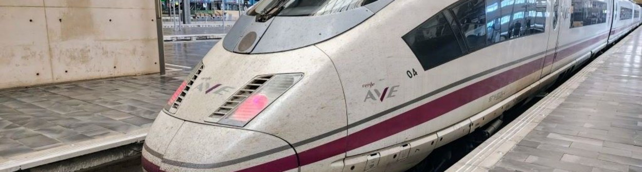 An AVE 103 train on a Madrid to Barcelona service has called in Zaragoza