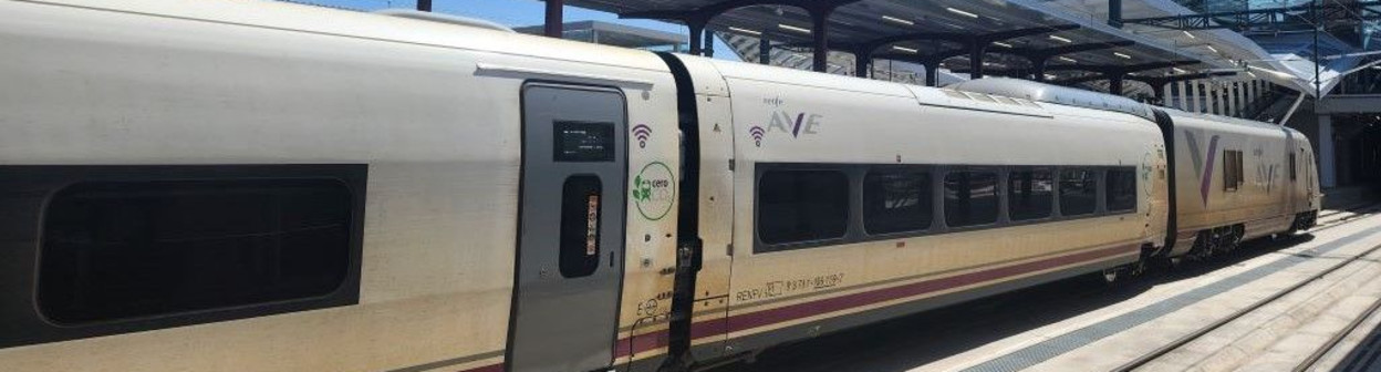 A Talgo AVRIL service at Madrid Chamartin
