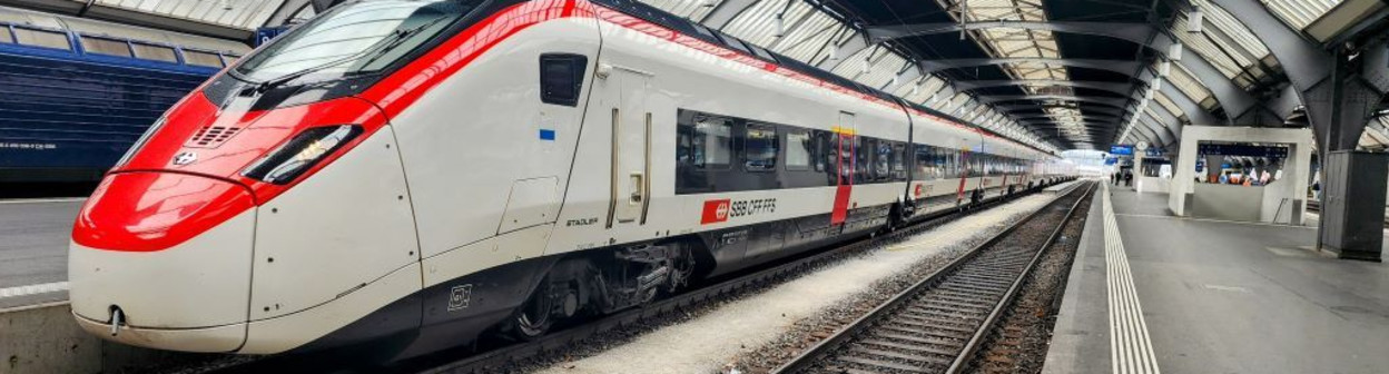 A Giruno train has arrived in Zurich