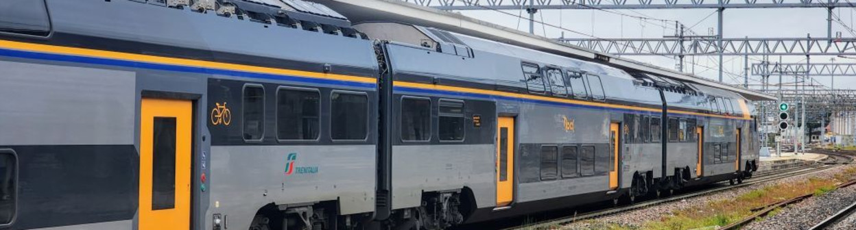 A 'Rock' branded train has arrived in Padova