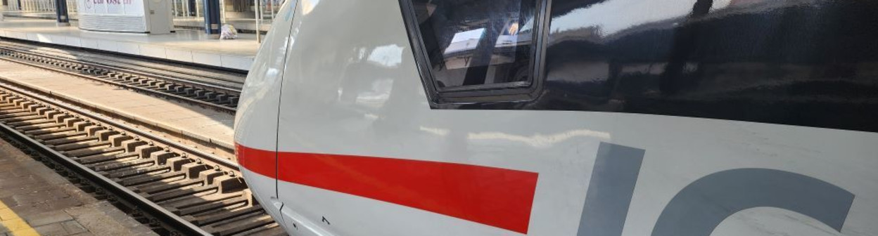 An ICE train has arrived in Bruxelles