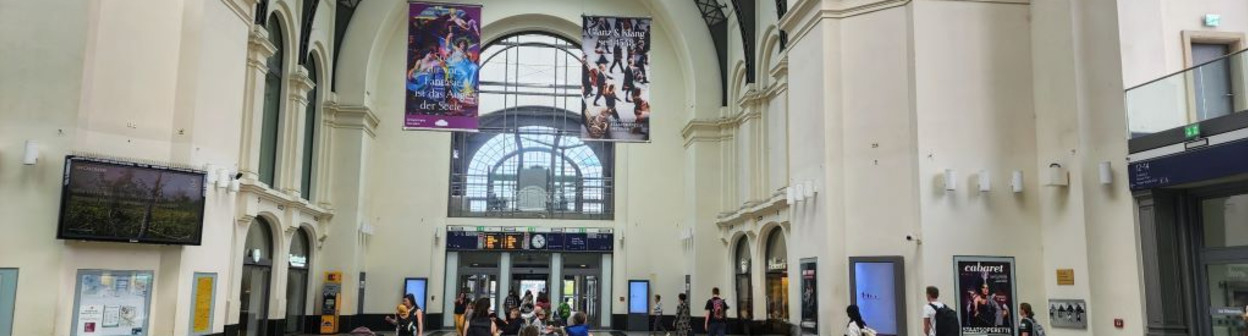 To gleis 12 to 14 at Dresden Hbf
