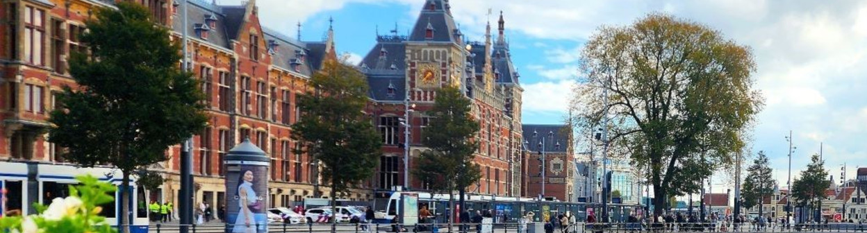 Looking towards Amsterdam Centraal station