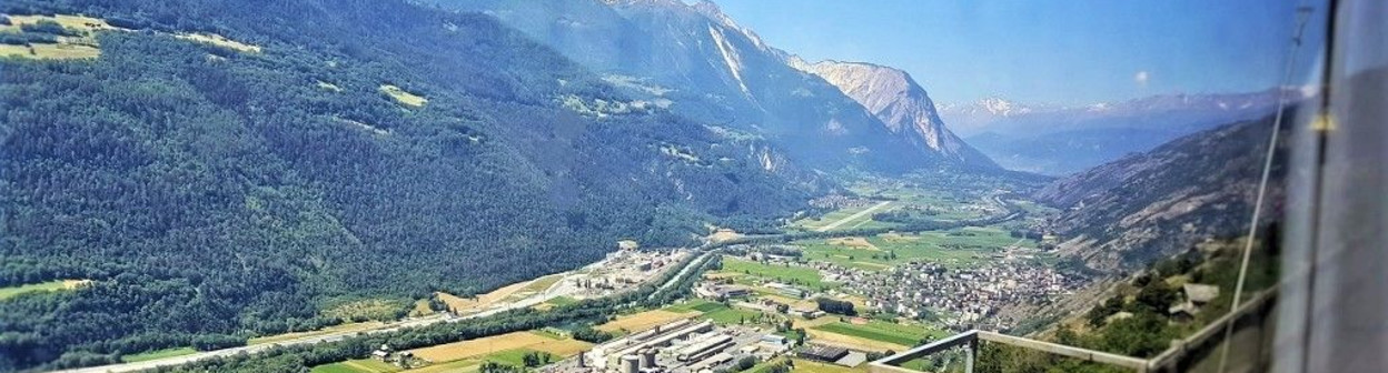 On the train between Brig and Kandersteg