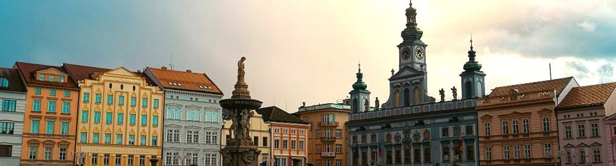 The main square in Ceske Budejovice
