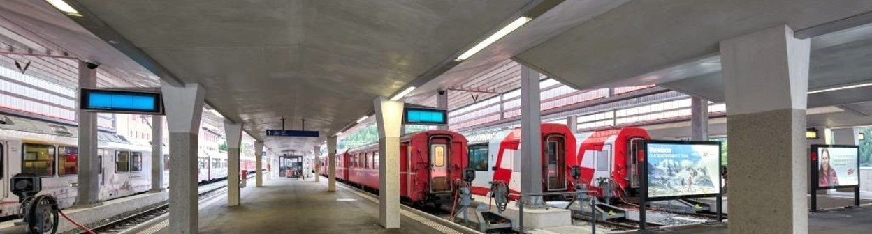 inside St Moritz station