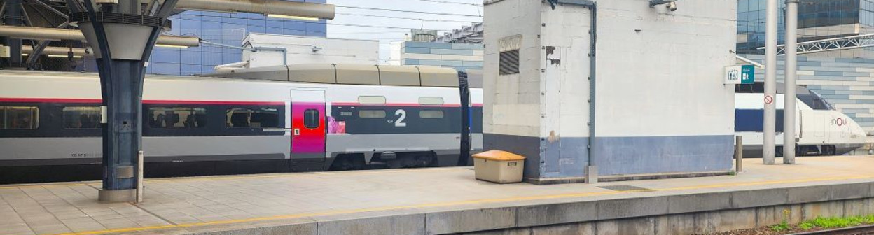 A TGV train at Bruxelles-Midi