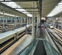 The view from arrivals in Madrid Puerta de Atocha