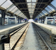 The gleis/plaforms in the main central station in Zurich