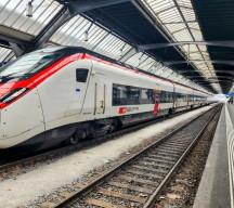A Giruno train has arrived in Zurich