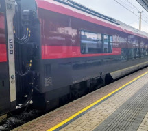 A New Generation Railjet making a journey from Verona to Munich
