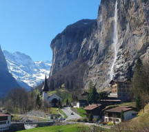 Then connect in Lauterbrunnen for trains on the stunning route to Wengen