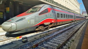 An ETR 600 train used on Frecciargento train services on routes north of Rome