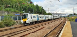 A Thameslink 700 train on the Cambridge - Brighton route