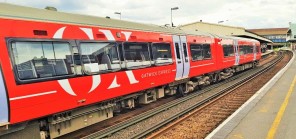 These Gatwick Express are easy to spot as they're specifically branded