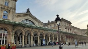 The beautiful exterior of the Gare de l'Est in Paris