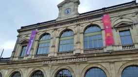 The elegant frontage at Lille Flandres station