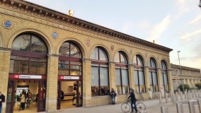 The elegant frontage of Cambridge station was opened in the mid 19th century
