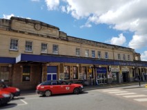 The front of Exter St Davids showcases the former GWR's flair for Art-Deco