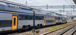 A 'Rock' branded train has arrived in Padova